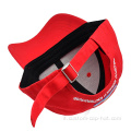 Cappellino da baseball rosso personalizzato ricamato